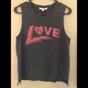 Express One Eleven “love” tank XS NWOT